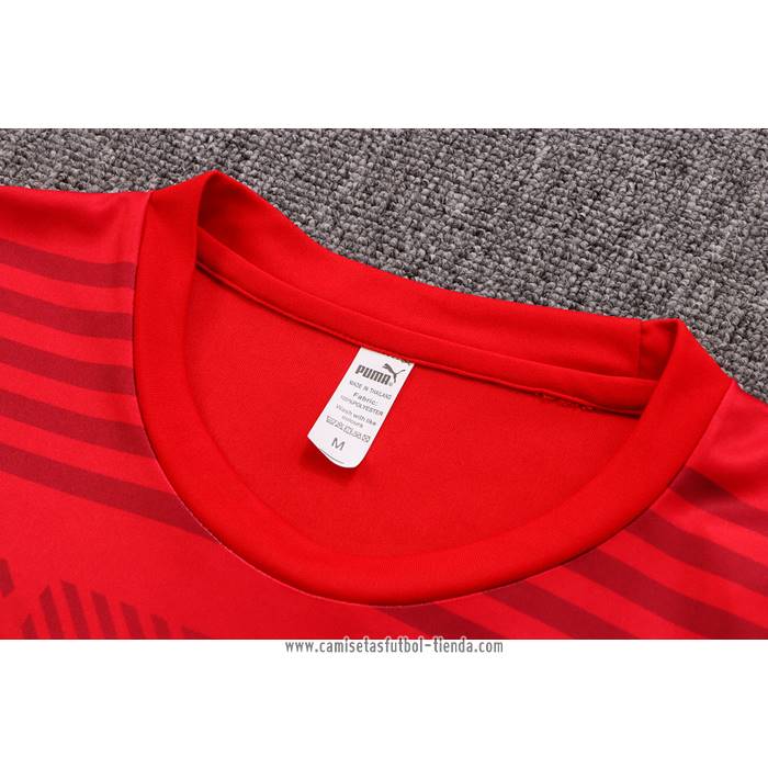 Chandal del AC Milan 2022 2023 Manga Corta Rojo
